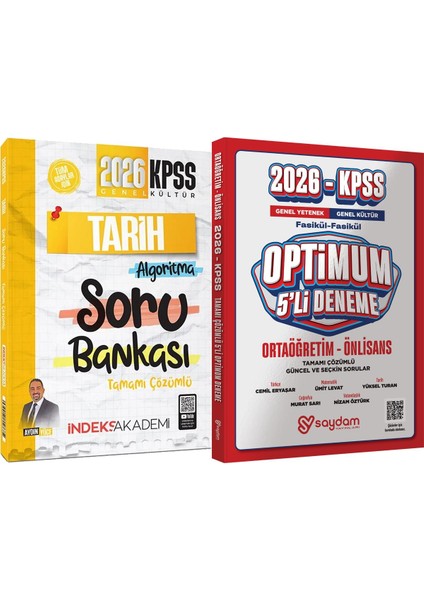 2026 Kpss Genel Yetenek Genel Kültür Tarih Algoritma Soru - Optimum 5 Deneme