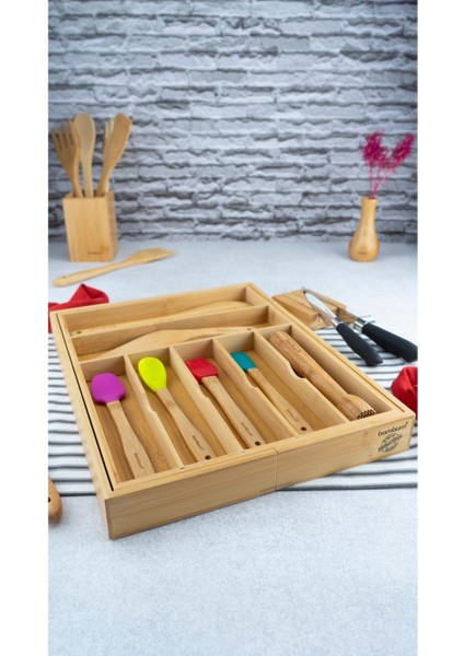 Kahverengi Ayarlanabilir Çekmece Düzenleyici, Kaşıklık ve Bıçaklık Seti modelleri