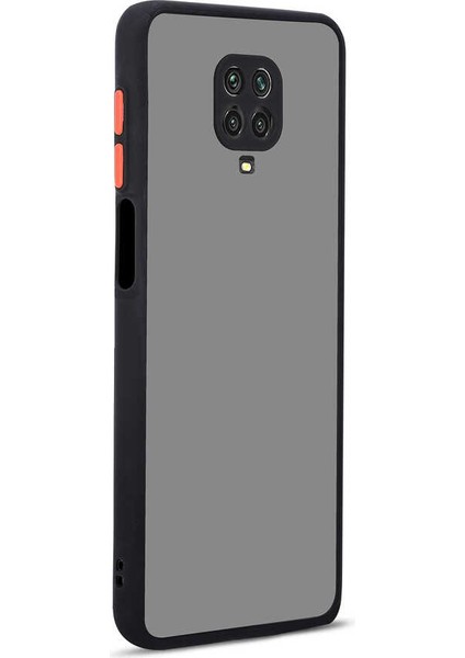 Hod Serisi Xiaomi Redmi Note 9s Siyah - Kırmızı Kapak