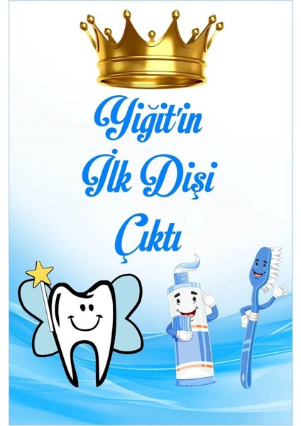 Ilk Diş Erkek Çocuk Modeli 16 Adet Gönderilecektir5x7 cm Ebat Açıklama Kısmından Iletişime