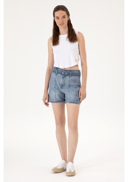 Kadın Açık Mavi Şort (Jean) 50304336-DN0021