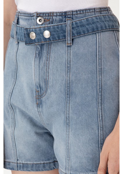 Kadın Açık Mavi Şort (Jean) 50304336-DN0021 indirimleri