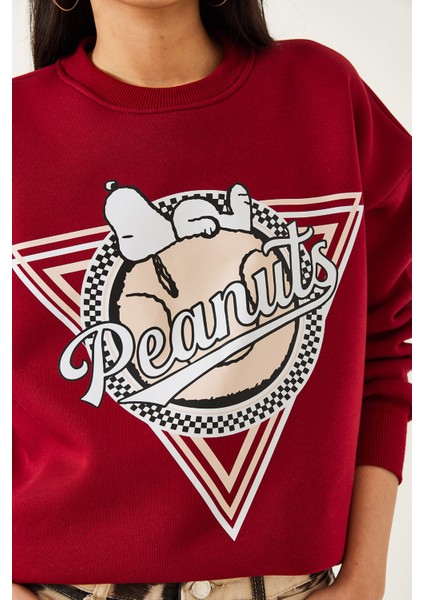 Kadın Üç Iplik Şardonlu Baskılı Sweatshirt fiyatları