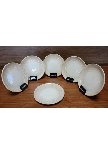 6'lı Renkli Tatlı ve Pasta Tabağı, 19 Cm, Şık ve Kullanışlı Set fiyatları