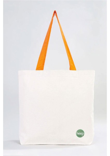 Turuncu Saplı Büyük Bez Tote Çanta fiyatları