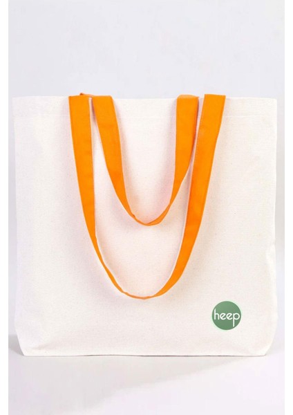 Turuncu Saplı Büyük Bez Tote Çanta modelleri