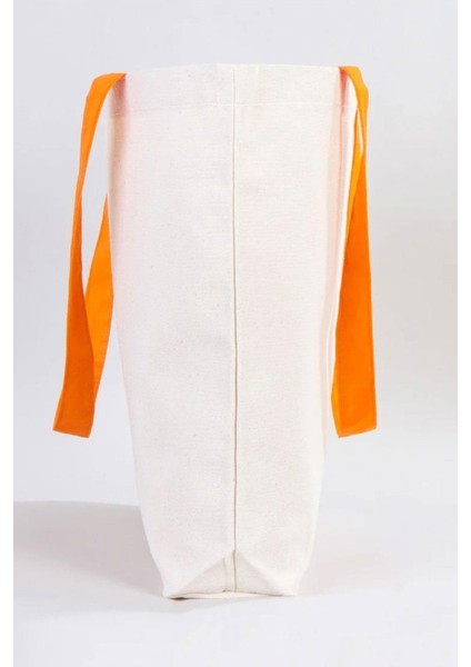 Turuncu Saplı Büyük Bez Tote Çanta fırsatları