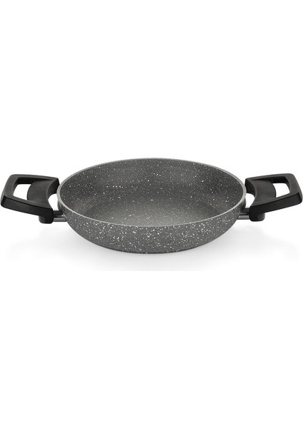 Iki Parça Sahan Seti 18 cm ve 22 Cm, Şık Gri Renkli, Dayanıklı ve Kullanışlı