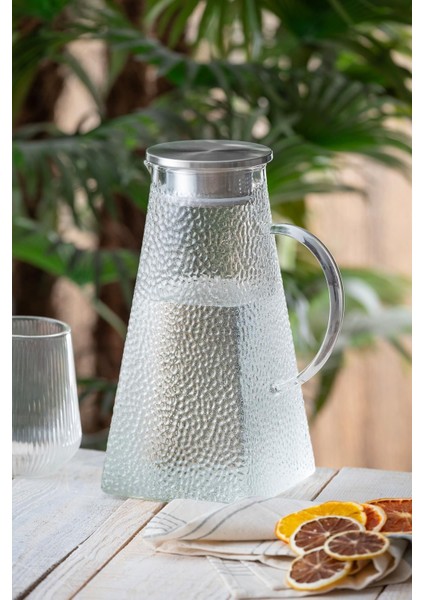 Beyaz 1800 ml Cam Sürahi, Şık ve Kullanışlı Ev ve Ofis Ihtiyaçları Için Ideal