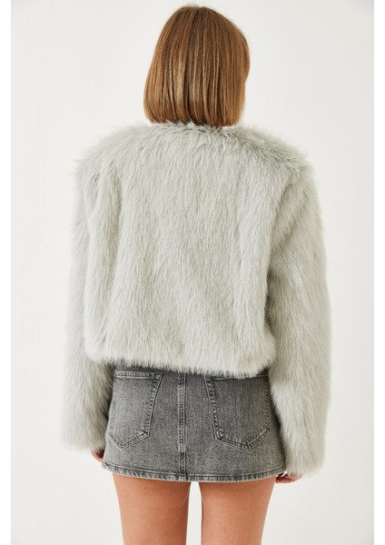 Kadın Suni Kürkllü Astarlı Mont modelleri