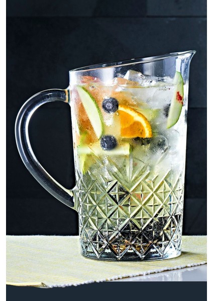 5 Parça Kokteyl Seti: 4 Uzun Bardak + Karaf - Sangria ve Mojito Keyfi