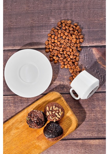 Beyaz Tulip Kahve Fincan Seti, Şık ve Zarif Tasarımıyla Kahve Keyfini Tamamlar fırsatları