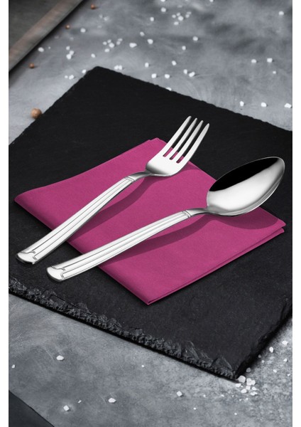 Şık 30 Parça Çatal Kaşık Takımı Gümüş Renkli, Zarif ve Kullanışlı Tasarım