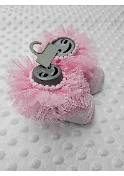 sun Tekstilden Pamuklu Pamuklu Tüllü Kokoş Bebek Çorabı