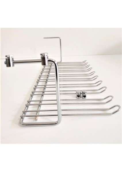 Tavan Bağlantılı 5 Bölmeli Krom Kadeh Askısı, Şık ve Kullanışlı Tasarım fiyatları