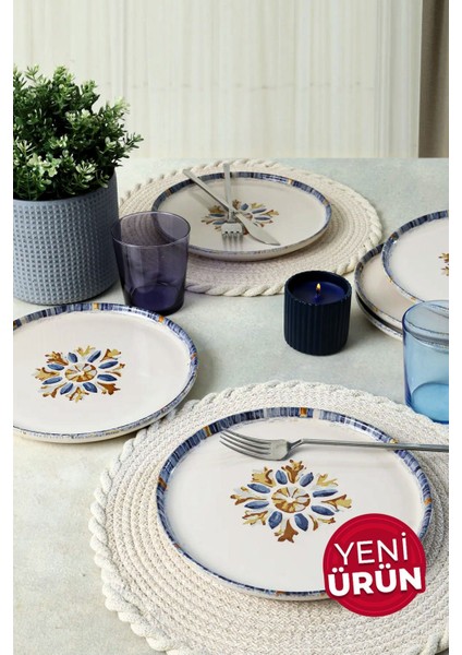 Renkli 22 cm Pasta Tabağı, 6'lı Set, Şık ve Kullanışlı Ev ve Davet Sofraları Için fiyatları