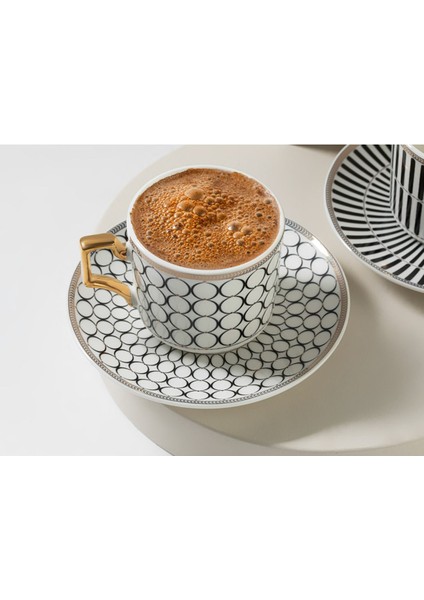 2'li Porselen Kahve Fincan Takımı, Siyah, 90 Ml, Şık ve Zarif Tasarım modelleri