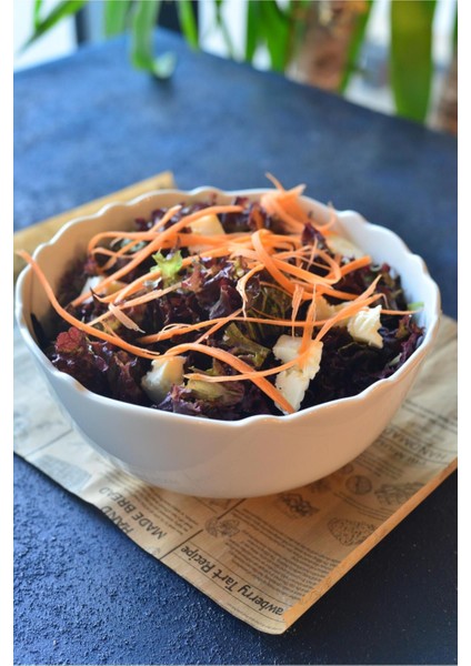 Beyaz Porselen Salata Kase 20 Cm, Şık ve Kullanışlı, 1 Adet