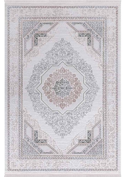 Saklıköy 3105A Gri Yeşil Yumuşak Dokulu Tok Dokuma Modern Salon, Mutfak, Oturma, Çocuk Odası Halısı