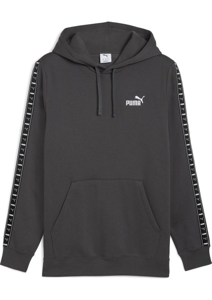 Ess Tape Hoodie Fl Koyu Antrasıt Erkek Sweatshirt