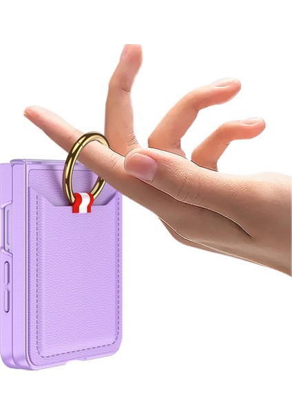 Samsung Galaxy Z Flip 7 Kılıf Kıpta Yüzüklü Kartlıklı Kapak modelleri