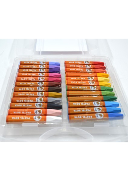 Pastel Boya 24 Renk Plastik Kutuda Parlak Renkler ile Yaratıcı Boyama Deneyimi fiyatları