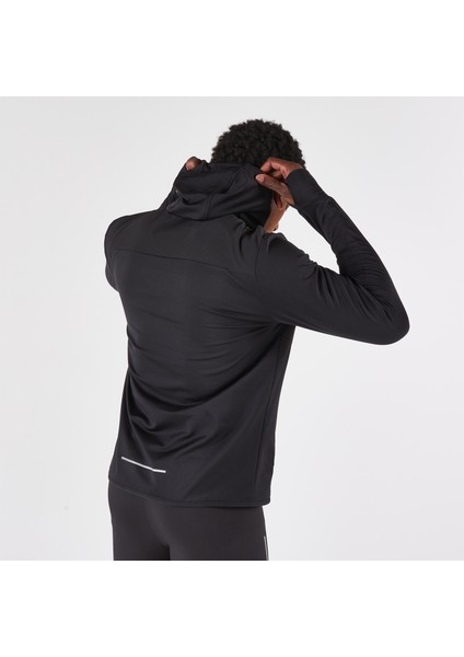 Kiprun Erkek Koşu Yağmurluğu - Siyah - Kıprun Run 100 Warm indirimleri