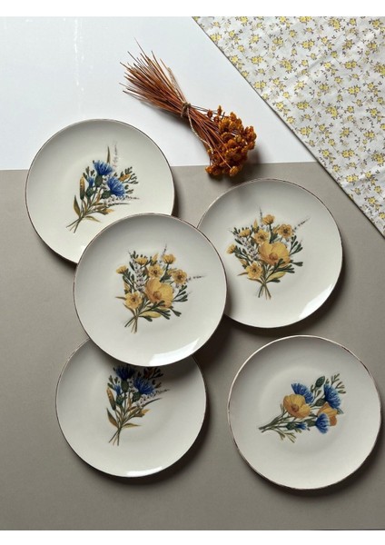 Renkli 6 Parça Pasta Takımı, 21CM, 6 Kişilik, Şık ve Kullanışlı Set fiyatları