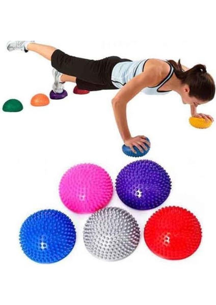 Duyu Denge Taşları ve Yarım Top, 6'lı Set, Siyah, Farklı Dokular modelleri