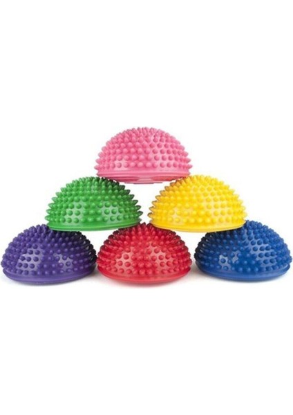 Duyu Denge Taşları ve Yarım Top, 6'lı Set, Siyah, Farklı Dokular indirimleri