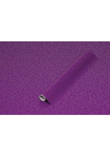 143-1004 Kendinden Yapışkanlı Mor Sarmaşık Desen Folyo ( 45 cm x 1,5 mt )