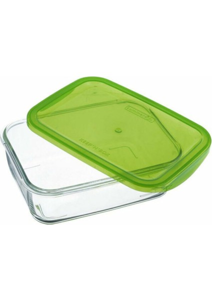 Yeşil Dikdörtgen Saklama Kabı 1970 Cc, Pratik ve Şık Mutfak Çözümü
