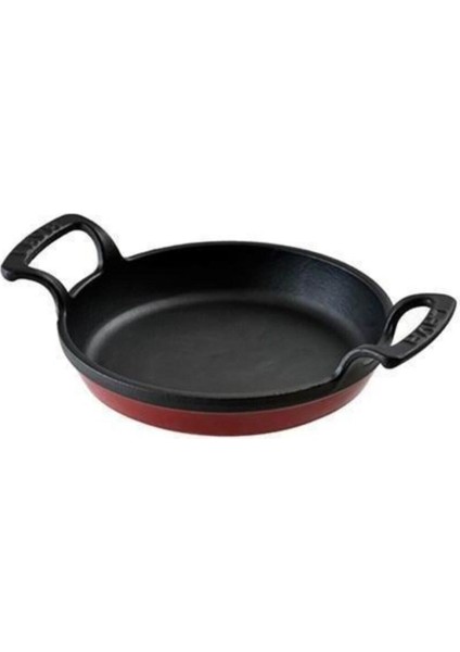 Kırmızı Yuvarlak Kulplu Tava 16 Cm, Şık ve Kullanışlı Mutfak Gereci