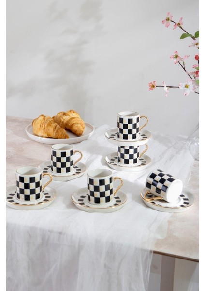 Şık 12 Parça Siyah Fincan Takımı – 6 Kişilik Set fiyatları