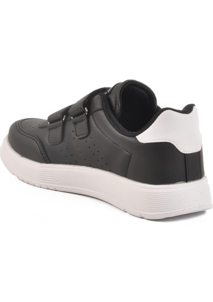 Siyah Beyaz Cırtlı Unisex Spor Ayakkabı fırsatları