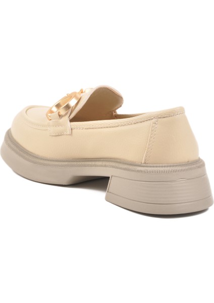 Krem Kadın Loafer Ayakkabı fırsatları