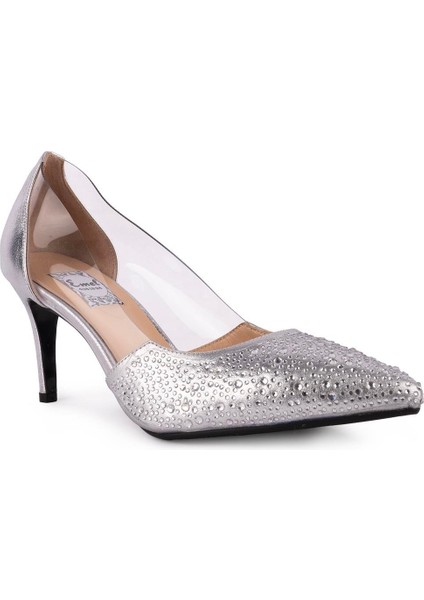 Hakiki Deri Şeffaf Detaylı Taşlı Fantezi Ayakkabı 101 Lame Payet modelleri