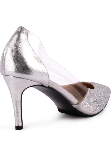 Hakiki Deri Şeffaf Detaylı Taşlı Fantezi Ayakkabı 101 Lame Payet indirimleri