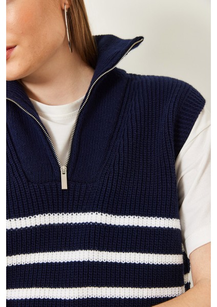 Kadın Fermuarlı Selanik Örgü Triko Süveter fırsatları