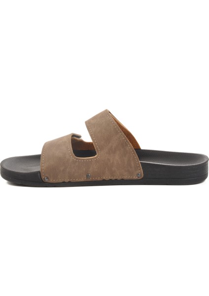 Vizon Cırtlı Büyük Numara Erkek Düz Terlik fiyatları