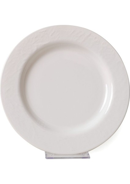 Beyaz Iyonya 22 cm Pasta Tabağı Seti, Şık ve Kullanışlı 6 Adet