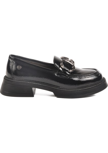 Siyah rugan Kadın Loafer Ayakkabı