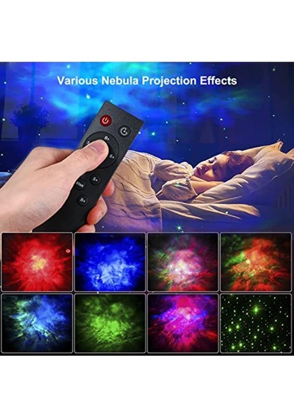 Renkli Gökyüzü Projektör, Çocuklar Için Yıldızlı Gece Lambası, Huzur Verici Işıklandırma fiyatları