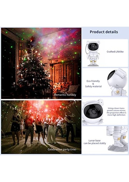 Renkli Gökyüzü Projektör, Çocuklar Için Yıldızlı Gece Lambası, Huzur Verici Işıklandırma modelleri