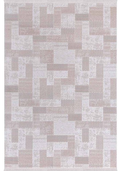 Saklıköy 3110A Gri Bej Yumuşak Dokulu Tok Dokuma Modern Salon, Mutfak, Oturma, Çocuk Odası Halısı