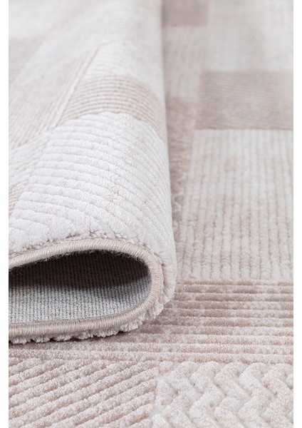 Saklıköy 3110A Gri Bej Yumuşak Dokulu Tok Dokuma Modern Salon, Mutfak, Oturma, Çocuk Odası Halısı fırsatları