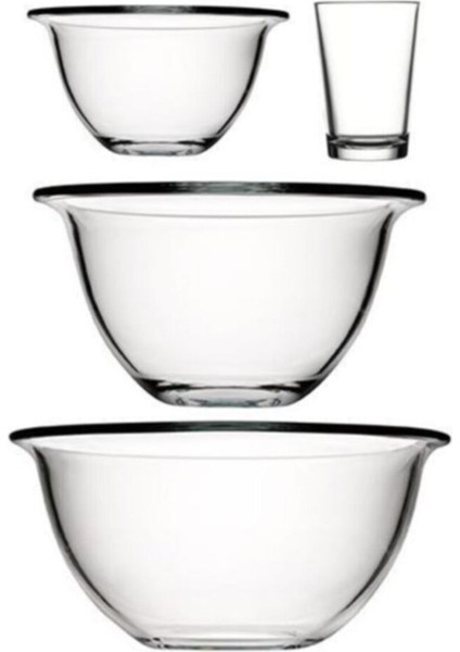 Beyaz ve Mavi 4 Parçalı Hazırlık Seti, Şık ve Kullanışlı Tasarım.