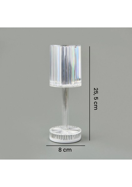 Lokino KRD-6946 LED Dokunmatik Lamba - Şeffaf indirimleri