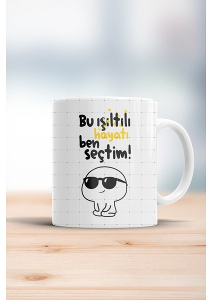 Işıltılı Hayatı Seçenler Için Şık Beyaz Kupa Bardak