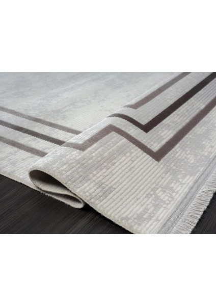 Trend 2803 Gri Akrilik Salon, Mutfak, Yatak Odası Halısı Makinede Yıkanabilir fırsatları